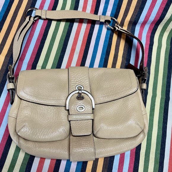 COACH Soho Pebble Leather Shoulder - Picture 1 of 12